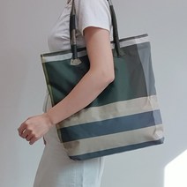 파리앤유 엄마 가방 체크 빅 쇼퍼 에코백