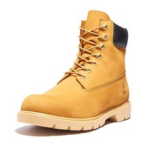 Timberland 베이직 남성용 6 부츠 옐로우, 7 Wide, Wheat Nubuck