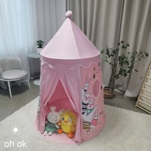 안심 벙커침대텐트 방 2층침대난방텐트 어린이 아이방 놀이 꾸미기, 핑크래빗-몽골백(싱글텐트)