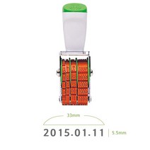 일부인 중 33x5.5mm 도장 자동스탬프 날짜도장 고무인 일부인, 1세트