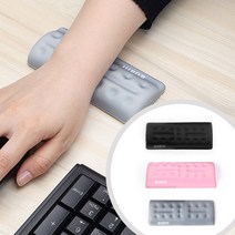직장인 손목 보호 키보드 마우스 쿠션 패드 받침대 소, 블랙 소
