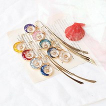 독서용품 책선물 금속 메탈 책갈피 북마크 북클립 마커 스타문, 노랑