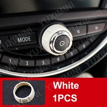 [인테리어부품] 자동차 볼륨 조절 노브 링 안전 경고등 버튼 커버 BMW 미니 쿠퍼 S F54 F55 F56 F57 F60 인테리어 부품, 14 White circle