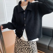 가을 하이넥 자켓형 니트가디건 시보리소매 기본 베이지 가디건