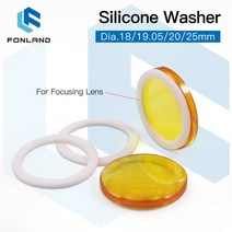 FONLAND 실리콘 와셔 Dia.18 19.05 20 25mm 재질 이산화탄소 레이저 포커싱 렌즈 미러 용 플루오로 플라스, 02 5Pcs_02 19.05 미리메터