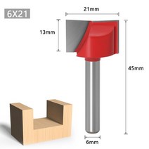 드라이월커터 2a 68mm 생크 청소 바닥 조각 라우터 비트 목공 도구 솔리드 카바이드, 6x21mm