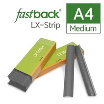 Fastback 9 LxStrip Medium 스트립 100개 표지디자인 저렴한 수학학원 포토폴리오 중고등학생 제본기계, WHITE