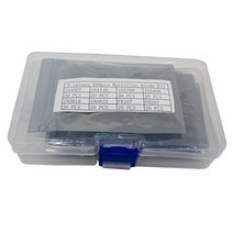 Jekewin 8 Values 200PCS Rectifier Diodes Assortment Kit with Case 1N4007 1N4148 1N5819 1N5399 FR107, 1