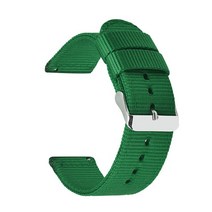 갤럭시워치 메탈스트랩 나일론 캔버스 스트랩 시계 밴드 삼성 갤럭시 3 41mm 활성 2 기어 S2 S3 Amazfit 팔, 10 green_03 22mm