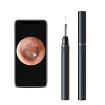 의풍인스 USB 충전식 귀이개 스마트 LED 조명 내시경 귀이개 TES01, P45블랙