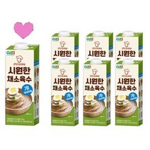 간편요리 시원한 국물 정식품 시원한 채소육수 950ml, 6개