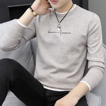 패딩 두께감 라운드넥 플로우 의류 니트 밑단 스웨터