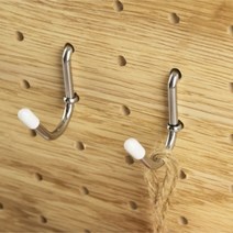 우드 타공판 스틸 고리후크 선반걸이 U자형 홀더 스페이스월 주문제작 페그보드 설치