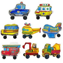 만들기자랑그리기풍선/그리기풍선가면/색칠풍선/만들기재료/풍선, 그리기풍선(교통기관), 레미콘