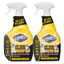 유한락스 반려동물 메스 리무버 탈취제 900ml + 750ml 세트, 2세트