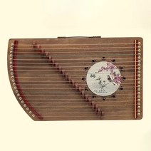 가야금 21 현 미니 고쟁 악기 손가락 트레이너 레트로 중국 치터 구진 휴대용 전문, plum bossom