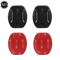 액션캠대여 초미니무선카메라 바디캠 플랫 곡선 접착 마운트 스티커 GoPro 영웅 8 7 5 Xiaomi Yi 4K Mijia SJCAM 액션 카메라 이동 프로 액세서리, [02] 2curve and 2VHB