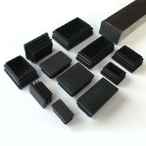 흑사각파이프 아연 각관 조립식 알루미늄 철 사각형 플라스틱 블랙 블랭킹 엔드 캡 캡 튜브 파이프 삽입, 60 100x100mm_03 10PCS