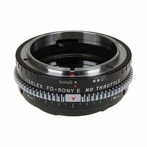 Vizelex CINE ND 스로틀 렌즈 어댑터 소니 E마운트 카메라의 캐논 FD 렌즈와 호환 가능 USA 미국