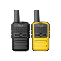 1/2/3 피스 미니 소형 워키 토키 태블릿 Freetalk 전화 노트북 핸드폰 패드 장난감 1 ~ 5Km UHF 선물 양방, 03 Black-Yellow_02 American