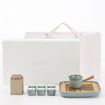 세라믹 티세트 다도세트 그린 블랙, B. 제이드