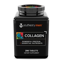 Youtheory Men 콜라겐 5000 mg Vitamin C Biotin 290 타블렛, 1개
