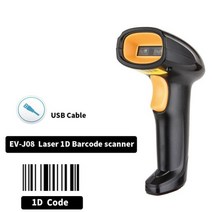 블루투스 바코드 스캐너 업그레이드 된 EVAWGIB 2D 링 블루투스 USB 유선 및 2.4G 무선 미니 웨어러블 D QR, J08 1D Laser Wired