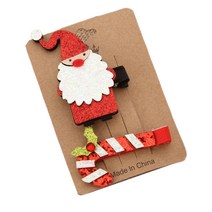 크리스마스 헤어핀 크리스마스 바렛츠 크리스마스 헤어 클립 소녀 크리스마스 선물