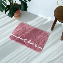 제이드미미 곰돌이 무지개 데이지 발매트 현관러그 카페트 욕실러그 주방 6종, 레터링, 레드