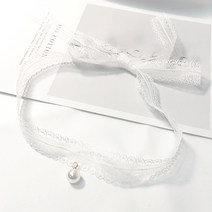 일호장신구 롱 레이스 진주 초커 개별카드텍포장 국내배송