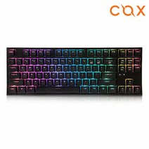 COX 모나크 교체축 RGB 한영 이중사출 PBT 체리 키보드 (청축)