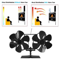 전기벽난로 열로 작동하는 저소음 벽난로 팬 전기 펠렛/목재/로그 장작, 한개옵션0