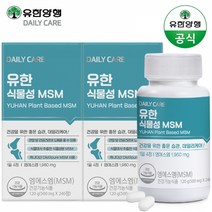 유한양행 유한 식물성MSM 240정 x 2박스 (4개월분), 단품, 단품