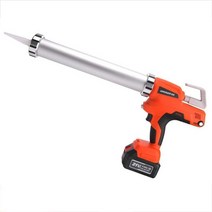 전동 글루건 실리콘건 충전식 휴대용 무선 코킹건, 21V 무단가변 배터리1개 충전1개