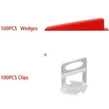 200 피스 타일 레벨링 시스템 웨지 및 클램프 1/1.5/2/2/3mm 배치 도구 svp 건설 놓기, 01 1.0 mm