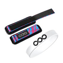 쉴드 리스트가드 아대 헬스 손목 보호대+플렉스 스포츠 실리콘 밴드, 03_스카이블루&핑크 S+스포츠 팔찌(화이트)