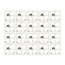 1+1 타일카페트용 테이프 20장/시공용 양면테잎 들뜸방지, 4개(1+1 X)