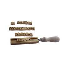 불도장 가죽 로고 스탬핑 불박 각인 기 DIY 수제 공예 도구 황동 호일 핫 스탬핑 문자 알파벳 가죽 스탬프, 10 8mm number set