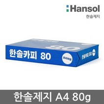 한솔제지 한솔카피 A4용지 80g 1권500매 A4 복사용지 복사지