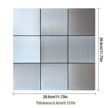 화장실 거울 욕실 교체 화장실거울장 금속 모자이크 벽 패널 자체 접착 벽 스티커 세라믹 타일 비닐 주방 룸 벽 덮개, B