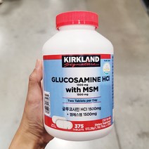 커클랜드시그니처 KIRKLAND SIGNATURE 글루코사민HCI MSM 1792MG X 375정, 단품, 단품