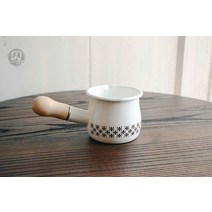 인덕션 미니 냄비 귀여운 우유냄비 인테리어 소스 이쁜 밀크팬 자취 선물, 커피 플라워, 10CM