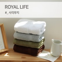경동타월 30수 사각무지 타월 170g / 5매세트, 진밤색 5매