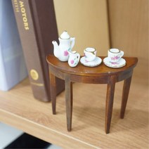 장식장꾸미기 티테이블세트 미니어쳐가구 인형집만들기 DIY취미 빈티지장난감 집들이선물