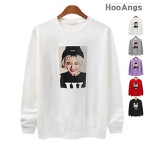 맨투맨 비니스마일걸 나염 티셔츠 YOWRT8412