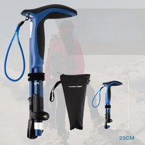 등산스틱 충격 방지 하이킹 스틱 북유럽 지팡이 알루미늄 캠프 텔레스코픽 배턴 야외 폴 목발 등반 2, 01 1PCS