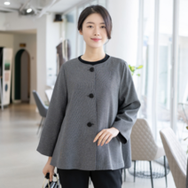 모슬린 여성 엄마옷 라운드 A라인 자켓 FJK302176 마담/미시옷/중년여성의류/빅사이즈/40대/50대/60대여성옷