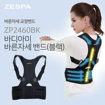 [제스파] 바디아미 바른자세 어깨 보정 밴드 블랙 ZP2460BK, 어깨밴드 L -ZP2460BKL-