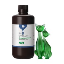 ANYCUBIC ECO UV 수지LCD 3D 프린터에 사용되는 낮은 냄새 안전 405nm, 1kg Tran 그린 미국.