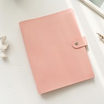 동전앨범 포토북 A5 PU 가죽 스냅 시리즈 바인더 사진 앨범 kpop 포토카드 홀더 스크랩북 자체 접착 한국 결혼식 책 수집, F